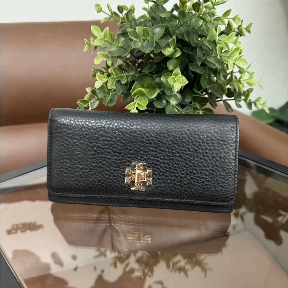 Tory Burch Black Leather Wallet